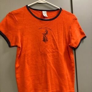 GAP Orange Graphic T-Shirt
